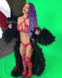 Natalie Eva Marie posing in front of a green screen snapshot 5