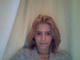 Blonde girl in webcam snapshot 2