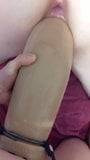 Getting fucked by a huge dildo strapon snapshot 5