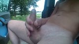 wanking near by the highway snapshot 6
