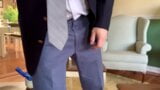 Dressed daddy masturbating to a hole twitching, cum spurting finish snapshot 1