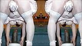 fat sissy crossdresser stretches her hole with huge didoes snapshot 5