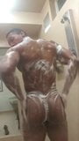 Perfect black muscle shower jerking off cum snapshot 1