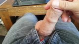 My own uncut cock masturbation cumshot and orgasm snapshot 9