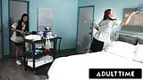 ADULT TIME - Hot Maid Alex Coal Hides Under The Covers When Her Boss Almost Catches Them Fucking! snapshot 3