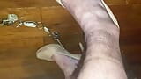 Dangling really long chain from my 8mm pierced cock while in heels snapshot 5