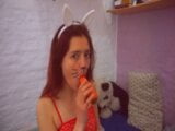 Red Bunny wants a big carrot snapshot 2