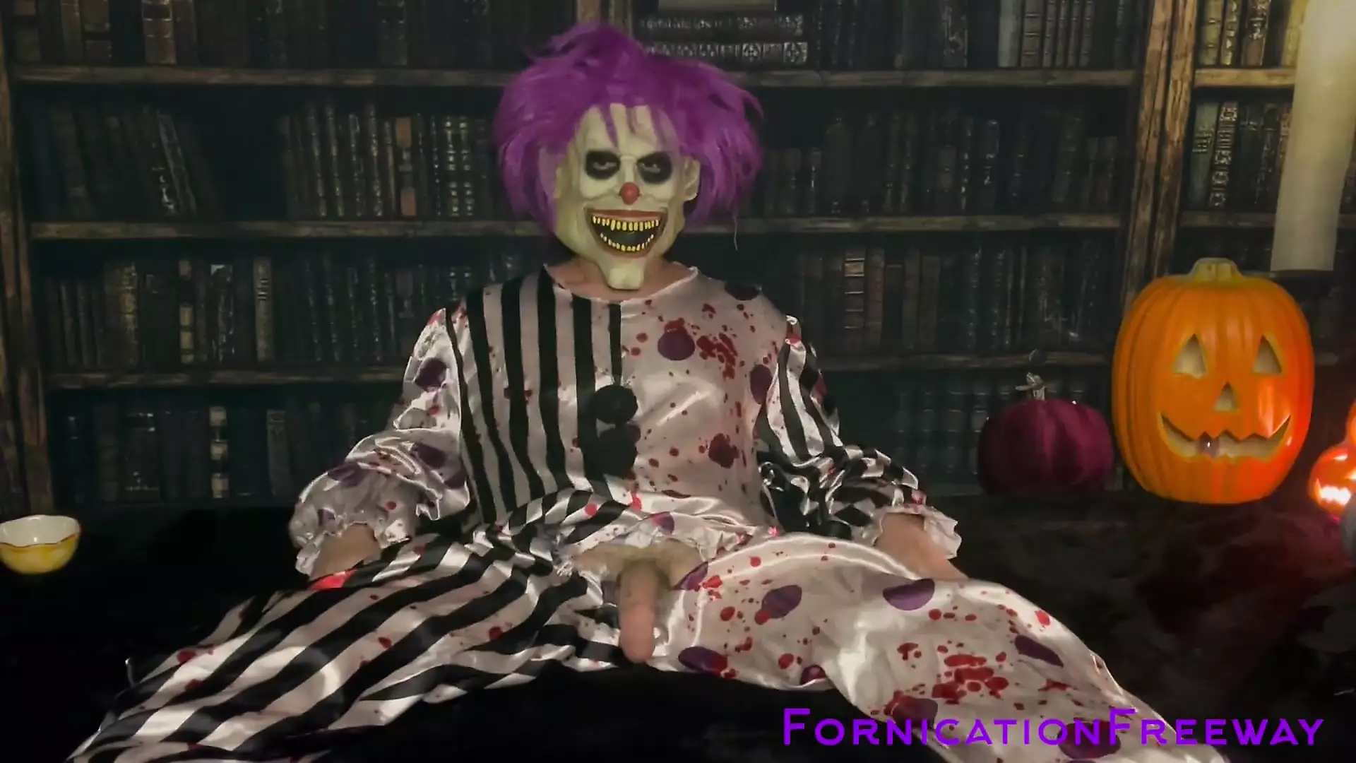 Free watch & Download Crazy Clown Couple Cosplay: Cock Sucking and Quick Fucking  Fornicationfreeway