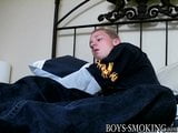 Handsome deviant Jason drips cum after stroking and smoking snapshot 3