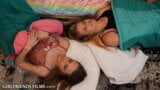 College Girls Have First Lesbian Experience At Sleepover snapshot 2