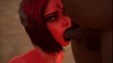 Succubus krijgt mond gebruikt - 3D -animatie snapshot 9