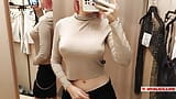 Try On Haul Transparent Clothes, Completely See-Through. At The Mall. See on me in the fitting room snapshot 6