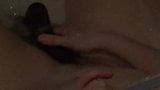 Rabbit vibrator masturbation  in the bath snapshot 3