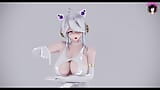 Haku muy grueso con un vestido blanco sexy (HENTAI 3D) snapshot 2