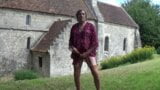 transgender travesti sounding dildo lingerie  outdoor  178a snapshot 8