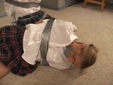 Two Schoolgirls Duct Taped and Gagged snapshot 6