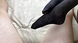 Great footjob in black nylon pantyhose snapshot 13