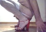 Red heels, white nylons, big dildo. snapshot 3