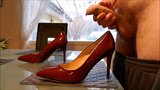 Cum in red stiletto high heel snapshot 9