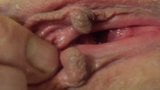 Киска жены, настоящая женский оргазм, клитор половых губ сочный сочный snapshot 15