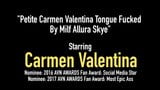 Hot Carmen Valentina Gets Pussy Licked By 42 yo Allura Skye! snapshot 1