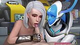 Ashe & Echo twin blowjob for a light boner snapshot 2