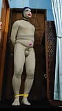 Zentai Hog house of Gord, пытки яиц и члена, бондаж на пенис в спандексе для тела костюма snapshot 8