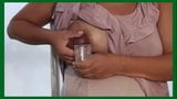 Tutorial on squeezing milk from big brown boob snapshot 10