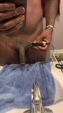 Shaving my big black balls and bbc snapshot 9