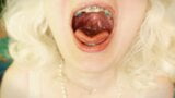เฟติชจัดฟัน - วิดีโอ asmr ของการกินอาหาร mukbang... snapshot 7