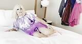 Pink Satin Sissy Performs for Daddy snapshot 1