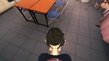 Professor sadayo kawakami boca fodida na escola. persona 5 snapshot 7