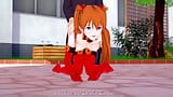 Asuka Doggystyle: Neon-Genesis, Evangelion, Hentai-Parodie snapshot 4