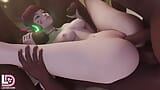 Happy Overwatch D.va Serving Lots Of Dark Dongs snapshot 7