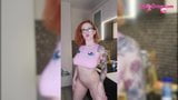 Busty Redhead Dances Naked on Kitchen - Soft Erotica snapshot 10