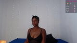 Afro-Latina nimmt einen langen Schwanz tief in den Hals snapshot 17