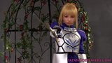 Cosplay FSN Saber enjoys creampie after being fingered by Sh snapshot 3