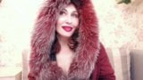 Fur fetish, mommy in fur coat, fur gloves and fur hat snapshot 4