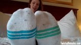 Come here and feel how soft my socks are JOI snapshot 6