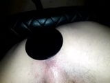 Big black buttplug up and down workout snapshot 3