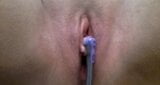 Close up of an orgasm with electric toothbrush snapshot 16