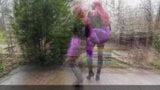 Mariquita con botas - juego anal y semen sin fin al aire libre snapshot 7