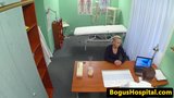 Amateur euro dickriding doctor in office snapshot 2