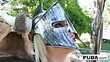 Viking Nadia plays wtih her pussy in the forest snapshot 18