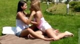 Lesbian action outdoors snapshot 2