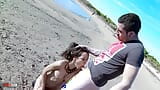 Braziliaanse milf pornoster Francys Belle in haar kont geneukt op het strand door Kevin White snapshot 5