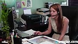 Pepper kester's lesbian office sex with office manager nina hartley. snapshot 1