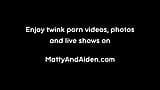 Twink couple Matty and Aiden: deepthroat mouthfuck snapshot 2