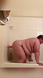 Full 6min Dildo Sucking and riding in the bathroom snapshot 10