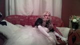 Tink Toll wedding gown smoking snapshot 3